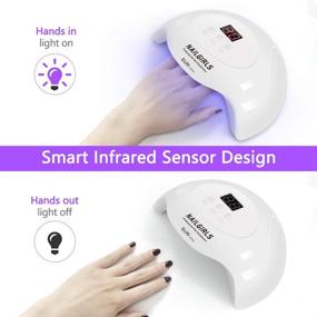 img 2 attached to 💅 NAILGIRLS 36W UV Led Nail Lamp - Fast Curing Lamps with 3 Timer Settings, USB Powered Nail Dryer for Gel Polish, Automatic Sensor Nail Art Tools