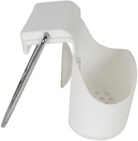 img 3 attached to Convenient Evriholder Sink Caddy: White Sponge Holder with Dish Cloth Rod
