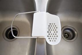 img 2 attached to Convenient Evriholder Sink Caddy: White Sponge Holder with Dish Cloth Rod