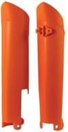 acerbis 2113750237 orange lower fork cover set logo