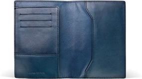 img 1 attached to Kasper Maison Italian Leather Passport Travel Accessories in Passport Wallets