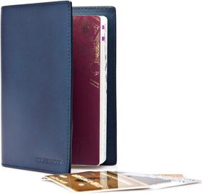 img 3 attached to Kasper Maison Italian Leather Passport Travel Accessories in Passport Wallets
