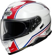 shoei gt-air ii helmet - panorama (small) (white/blue/red) logo