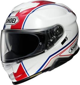 img 1 attached to Shoei GT-Air II Helmet - Panorama (Small) (White/Blue/RED)