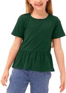 👗 besserbay girls' clothing with little ruffle spring sleeves logo