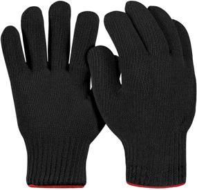 img 4 attached to 🧑 Cooking in Comfort: MAFORES Cotton Oven Mitts with Breathable Surface for Baking, Grilling, and Frying