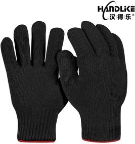 img 3 attached to 🧑 Cooking in Comfort: MAFORES Cotton Oven Mitts with Breathable Surface for Baking, Grilling, and Frying