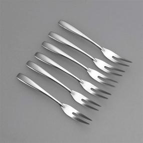 img 1 attached to 🍢 IMEEA Stainless Appetizer Cocktail Pick Set - 4.5 Inch