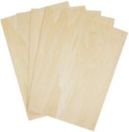 🎨 lulu home unfinished basswood sheets for crafts, basswood plywood sheets, 2mm thickness, pack of 5 logo