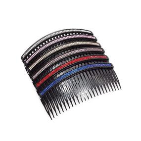 img 2 attached to Rhinestone Hair Combs Women Inches