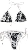 👙 yomorio cute micro bikini lolita japanese anime bra set with matching thong panty - cosplay swimwear logo