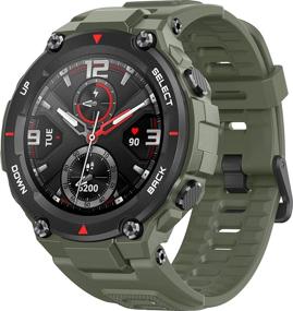 img 3 attached to Amazfit T-Rex - Прочные умные часы в армейском зеленом цвете: раскрой своего внутреннего авантюриста!