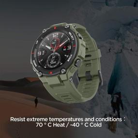 img 1 attached to Amazfit T-Rex - Rugged Smartwatch in Army Green: Unleash Your Inner Adventurer!