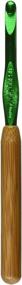 img 1 attached to 🎋 Susan Bates 5.5-Inch Bamboo Handled Silvalume Head Crochet Hook, 6.5mm, Green