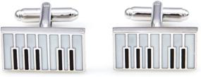 img 2 attached to MRCUFF Piano Cufflinks Presentation Polishing Men's Accessories for Cuff Links, Shirt Studs & Tie Clips