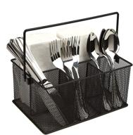 📦 optimized mind reader storage basket organizer for desk supplies: utensil holder for forks, spoons, knives, napkins, pens, pencils, staples logo
