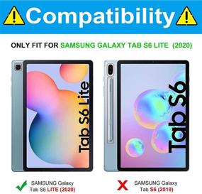 img 3 attached to DETUOSI Silicone Case Compatible With Samsung Galaxy Tab S6 Lite 2020 Release (SM-P610/P615) Tablet Accessories