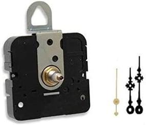 img 1 attached to 🕒 Takane USA Made Quartz Clock Movement Mechanism with Gold Second Hand - Select Hands and Size (11/16" Threaded Shaft for dials up to 1/2" Thick)
