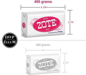 img 1 attached to Zote Laundry Soap Bar - 400g Pack of 2: Stain Remover Detergent for Clothes, Catfish Bait, Travel-friendly Washing Soap