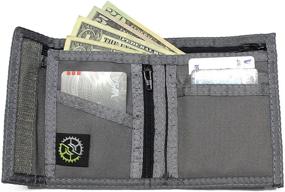 img 3 attached to 💼 Nylon Bifold Wallet with Zippered Pocket: The Ultimate Men's Accessory for Wallets, Card Cases & Money Organizers