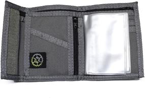 img 1 attached to 💼 Nylon Bifold Wallet with Zippered Pocket: The Ultimate Men's Accessory for Wallets, Card Cases & Money Organizers