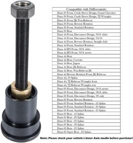 img 3 attached to 🔧 Эффективный инструмент для установки внутреннего бокового сальника на оси Dana 30, Dana 44 и Dana 60 для передних дифференциалов.