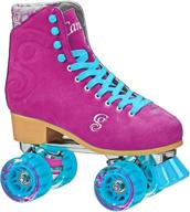 🛼 candi grl carlin women's roller skate in periwinkle/orange - enhanced for seo логотип