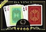 🃏 da vinci persiano 100% plastic playing cards (2 deck set) - poker size regular index, hard shell case, 2 cut cards логотип