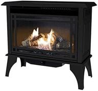 🔥 large black comfort glow gsd2846 dual fuel gas stove: efficiency and luxury combined! logo