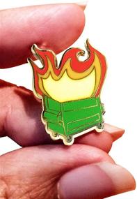 img 2 attached to 🔥 Enamel Pin by 44Cloverdale - Lil Dumpster Fire