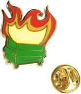 🔥 enamel pin by 44cloverdale - lil dumpster fire logo
