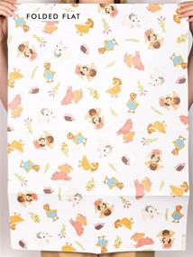 img 3 attached to 🎁 Central 23-6 Farm Animals Wrapping Paper Sheets for Boys and Girls - Perfect for New Baby, 1st 2nd 3rd Birthdays - Cute, Recyclable GiftWrap