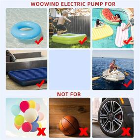 img 3 attached to 🔌 Electric Air Pump for Inflatables - Quick Inflate and Deflate Air Mattress, Sofa, Pool Floats, and Swimming Rings