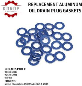img 3 attached to 🔒 Aluminum Gasket Seals - 90430-12031 Replacement