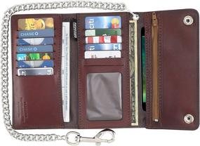 img 3 attached to 👝 Vintage Leather Tri Fold Wallet: Stylish Men's Accessories for Card Cases, Money Organizers & More