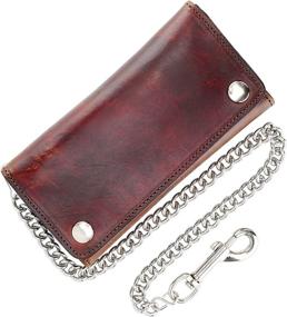 img 1 attached to 👝 Vintage Leather Tri Fold Wallet: Stylish Men's Accessories for Card Cases, Money Organizers & More