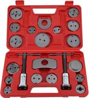 🔧 universal disc brake caliper wind back tool set - 21pcs piston compression tool for brake pad replacement, fits most models logo