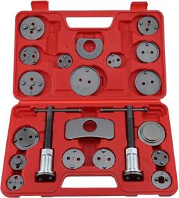 img 4 attached to 🔧 Universal Disc Brake Caliper Wind Back Tool Set - 21pcs Piston Compression Tool for Brake Pad Replacement, Fits Most Models