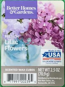 img 2 attached to 🌸 4-Pack of Better Homes and Gardens French Lilac Flowers Scented Wax Cubes - Enhance Your Space with Fragrant Blooms