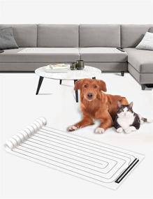 img 4 attached to 🐾 Кобито Пет Шок Мат для собак и кошек - Электронная тренировочная площадка для использования в помещении на диванах, кушетках и дверях - Эффективный барьер для мебели