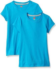 img 1 attached to 👚 Hanes Little Girls Jersey Cotton Tops, Tees & Blouses - Girls' Clothing