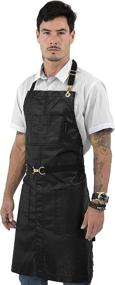 img 4 attached to 👕 Coated No Tie Apron by Under NY Sky