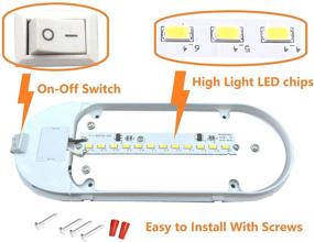 img 2 attached to Enhance Your RV, Trailer, Camper, and Boat: KICORED Ceiling Lights with ON/Off Switch—12V LED Interior Fixtures for Warm White Illumination (Pack of 3)