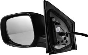 img 1 attached to High-Quality Left Drivers Side Black Heated Manual Folding Door Mirror for Toyota Corolla (2009-2013) - Parts Link #: TO1320247