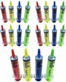 img 3 attached to 🍹 20/40 Pack of 2oz Multi-colour Plastic Syringes for Jello Shots - Halloween Party Supplies for Adults