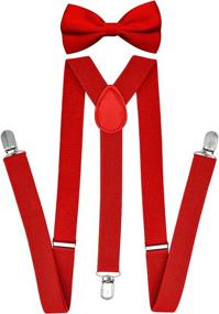 img 4 attached to Trilece Suspenders Bowtie Women Adults