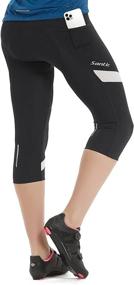 img 2 attached to 🚴 Santic Women's Cycling Shorts: Padded Capris for Comfy & Breathable Biking Experience