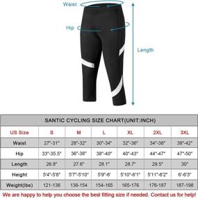 img 1 attached to 🚴 Santic Women's Cycling Shorts: Padded Capris for Comfy & Breathable Biking Experience