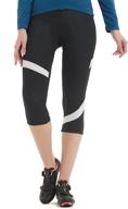 🚴 santic women's cycling shorts: padded capris for comfy & breathable biking experience логотип