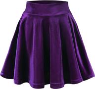 👗 exchic womens velvet versatile stretchy skirts: effortlessly stylish women's clothing logo